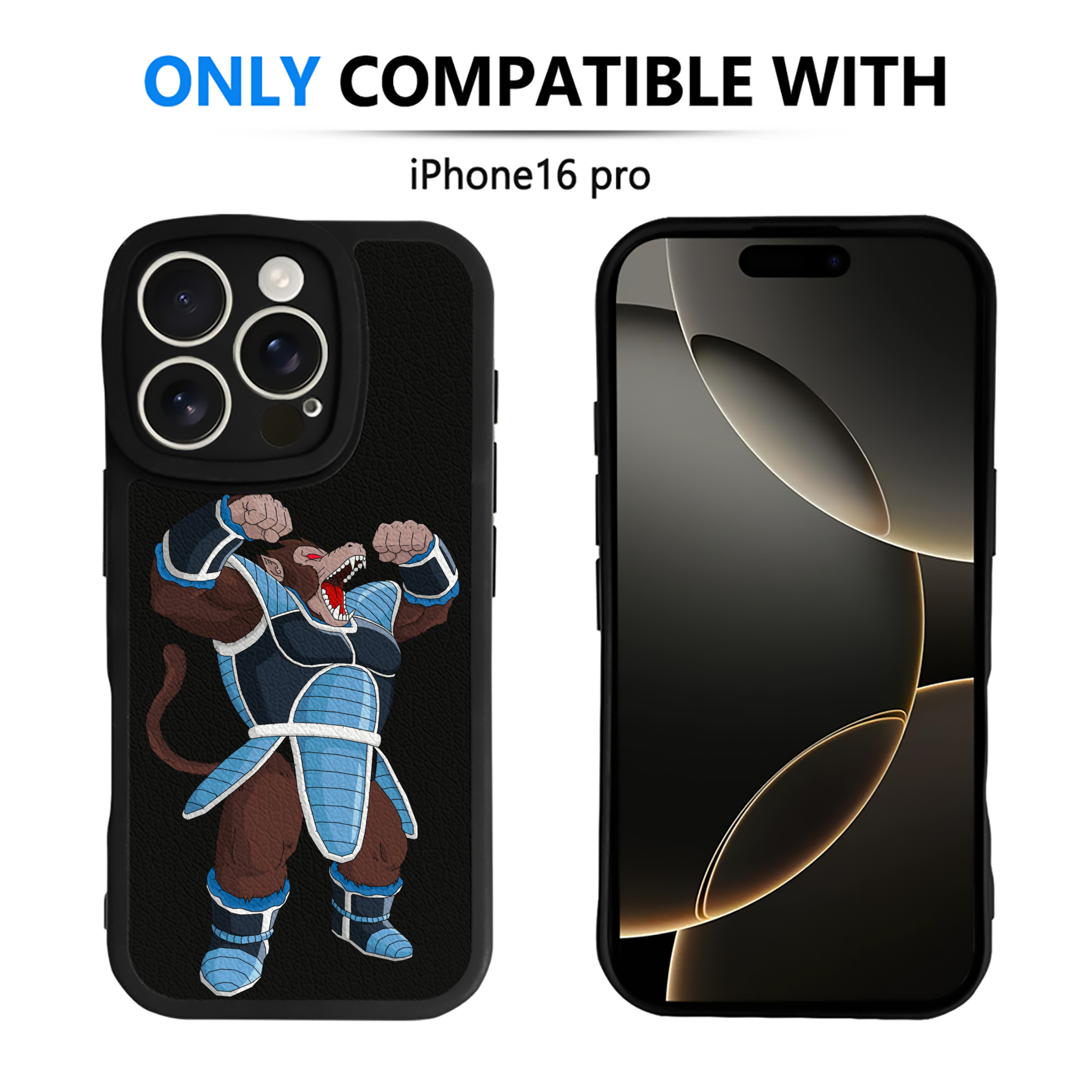 （画像用） ドラゴンボール DRAGON BALL 【iPhone 16シリーズ対応】シリコンスマホケース（レザー調） 材質：シリコン